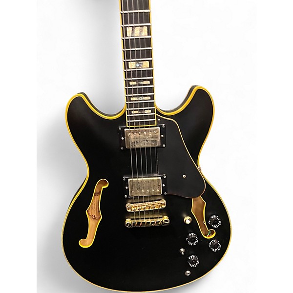 Used Ibanez JSM20 BKL Flat Black Hollow Body Electric Guitar