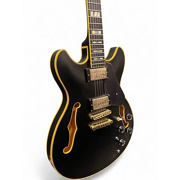 Used Ibanez JSM20 BKL Flat Black Hollow Body Electric Guitar