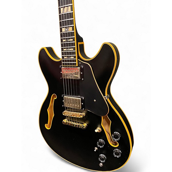 Used Ibanez JSM20 BKL Flat Black Hollow Body Electric Guitar