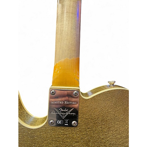 Used Fender Custom Shop Ltd NAMM Custom Telecaster Relic Gold Sparkle Solid Body Electric Guitar