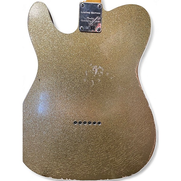 Used Fender Custom Shop Ltd NAMM Custom Telecaster Relic Gold Sparkle Solid Body Electric Guitar
