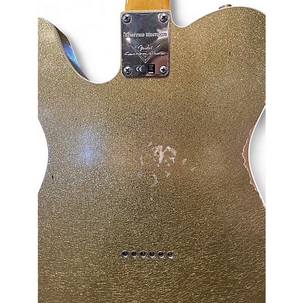 Used Fender Custom Shop Ltd NAMM Custom Telecaster Relic Gold Sparkle Solid Body Electric Guitar