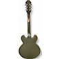 Used Epiphone Casino Worn Satin Olive Green Hollow Body Electric Guitar
