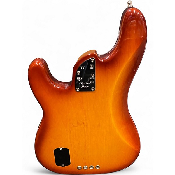 Used Fender American Elite Jazz Bass Tobacco Sunburst Electric Bass Guitar