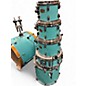 Used Yamaha 6 Piece Stage Custom Surf Green Drum Kit