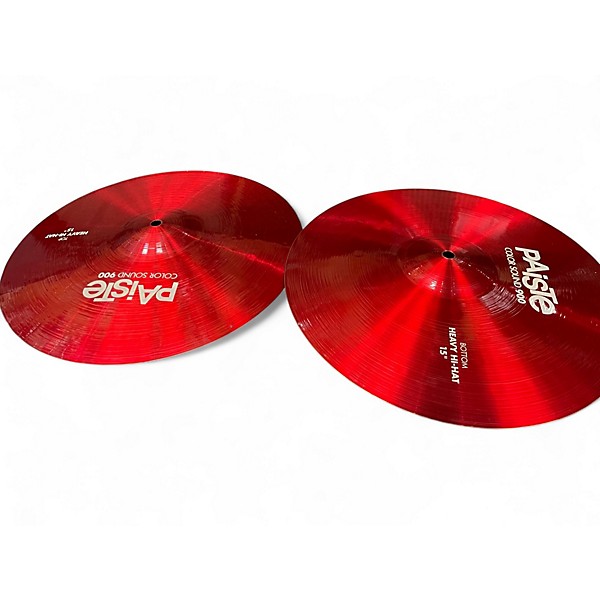Used Paiste 15in COLORSOUND 900 HEAVY HI-HAT PAIR Cymbal