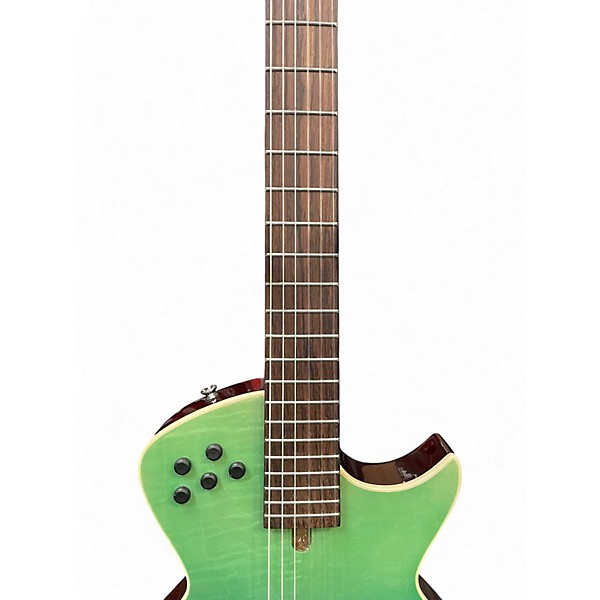 Used Tagima Modena Transparent Blue Fade Classical Acoustic Electric Guitar