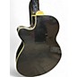 Used Stagg Mini-Jumbo Black 12 String Acoustic Electric Guitar