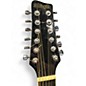 Used Stagg Mini-Jumbo Black 12 String Acoustic Electric Guitar