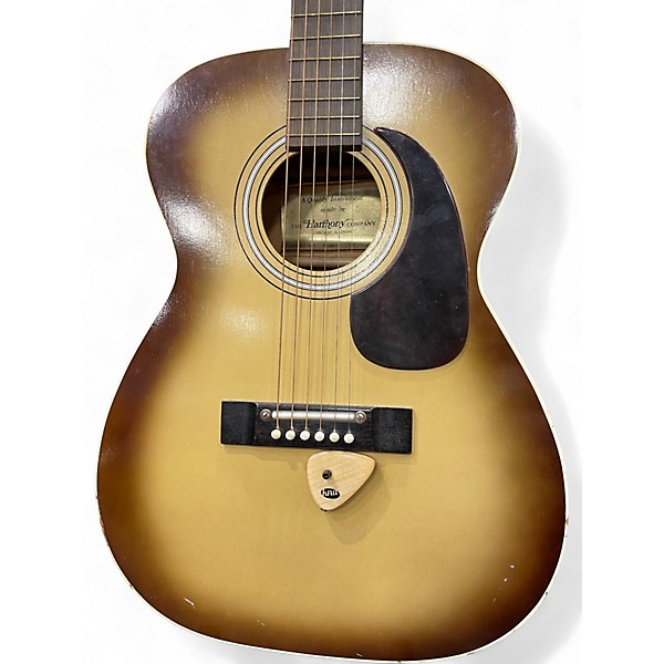 Used Harmony H63-41 beige sunburst Acoustic Guitar