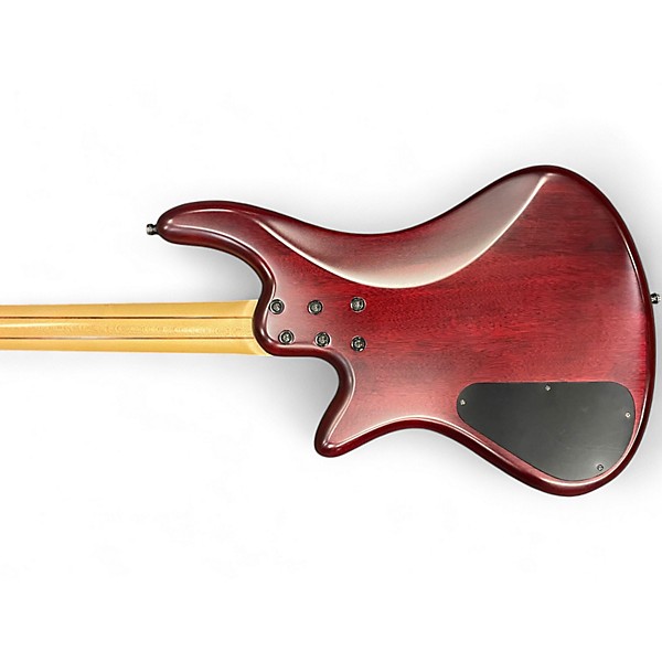Used Schecter Guitar Research Stiletto Custom 4 String RED Electric Bass Guitar