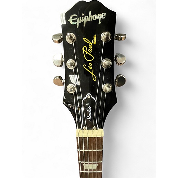 Used Epiphone Les Paul Studio Black Solid Body Electric Guitar
