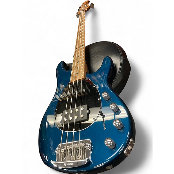 Used Ernie Ball Music Man Sterling 4 String Blue Electric Bass Guitar
