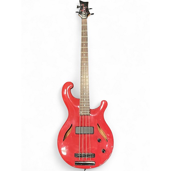 Used Dean Rhapsody 4 Fiesta Red Electric Bass Guitar