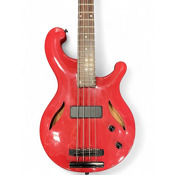Used Dean Rhapsody 4 Fiesta Red Electric Bass Guitar