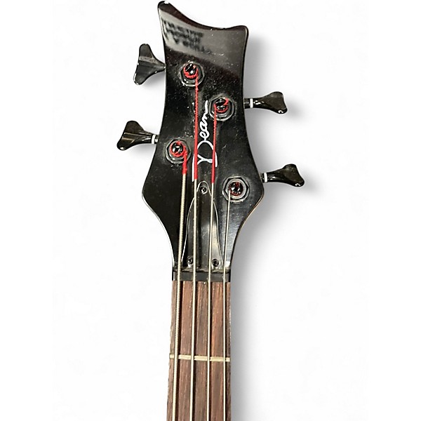 Used Dean Rhapsody 4 Fiesta Red Electric Bass Guitar