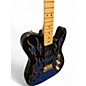 Used Fender Artist Series James Burton Telecaster Blue Flame Paisley Solid Body Electric Guitar