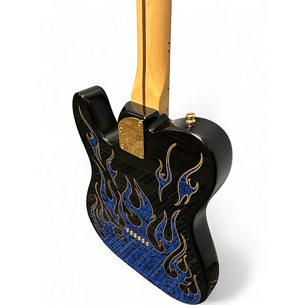 Used Fender Artist Series James Burton Telecaster Blue Flame Paisley Solid Body Electric Guitar