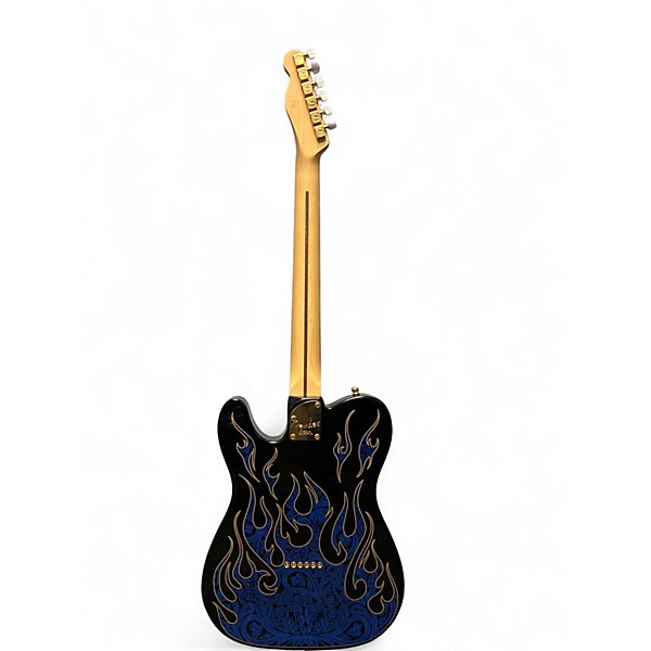 Used Fender Artist Series James Burton Telecaster Blue Flame Paisley Solid Body Electric Guitar