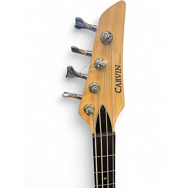 Used Carvin B4 Fretless Blue Sunburst Electric Bass Guitar