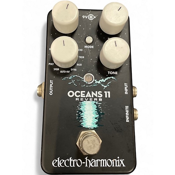 Used Electro-Harmonix Oceans 11  Reverb Effect Pedal