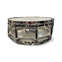 Used Pearl 14in Crystal Beat Free Floating Snare Clear Drum