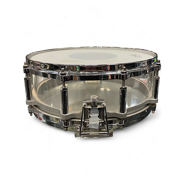 Used Pearl 14in Crystal Beat Free Floating Snare Clear Drum