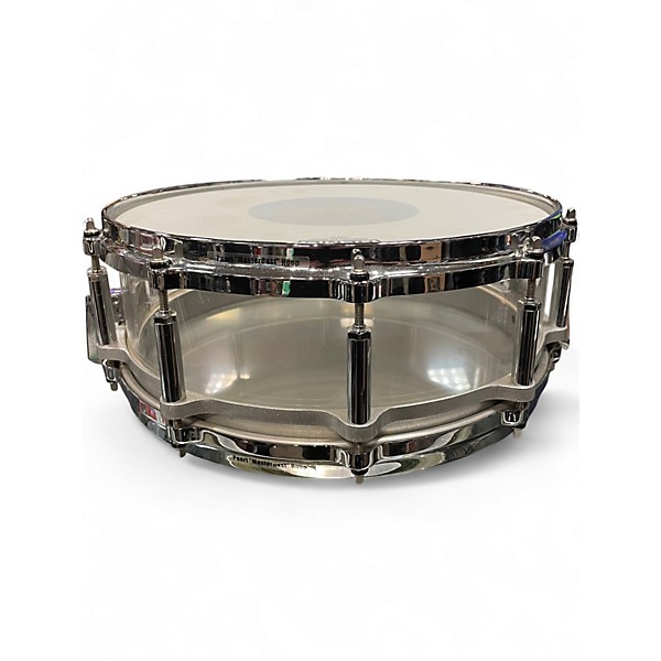 Used Pearl 14in Crystal Beat Free Floating Snare Clear Drum