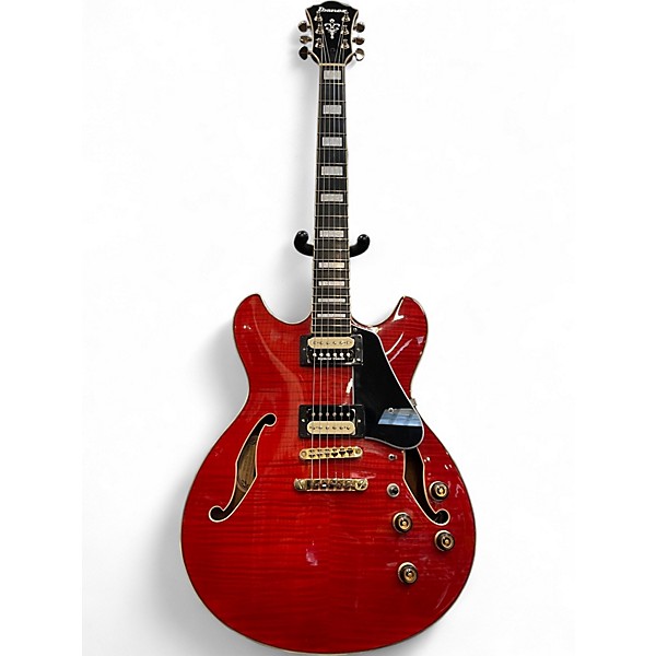 Used Ibanez AS93FM Red Hollow Body Electric Guitar