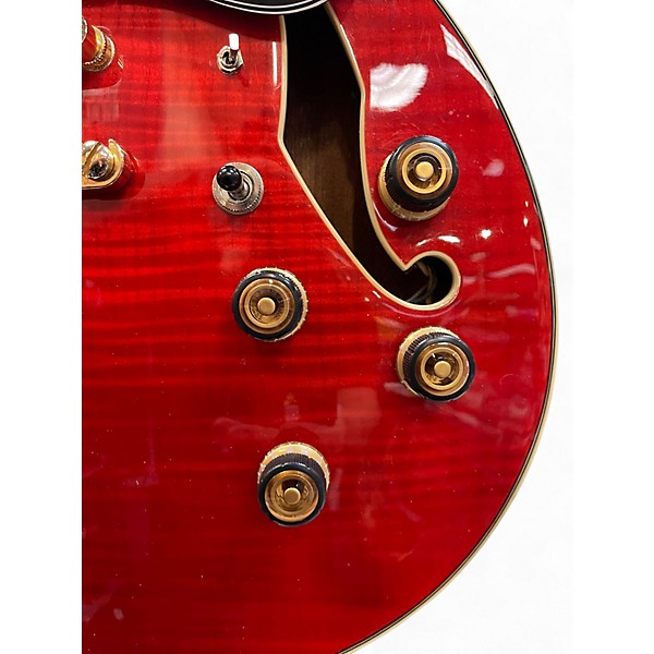 Used Ibanez AS93FM Red Hollow Body Electric Guitar