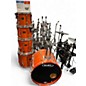 Used Pearl 6 Piece Export6 Orange Drum Kit thumbnail