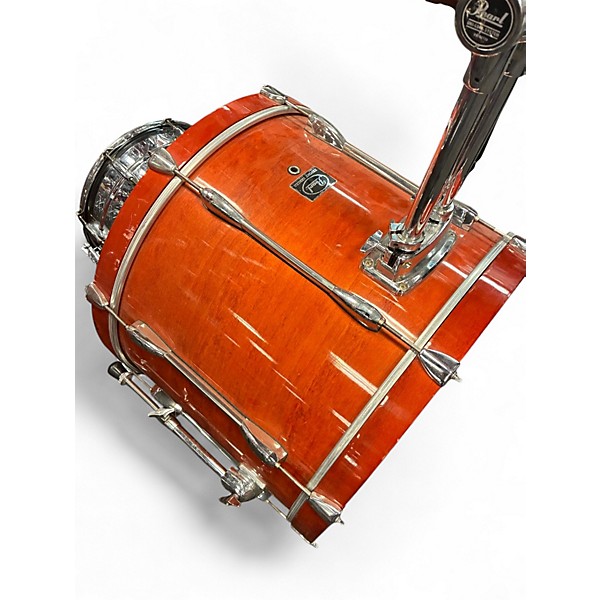 Used Pearl 6 Piece Export6 Orange Drum Kit