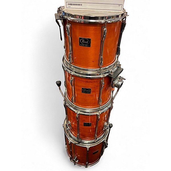 Used Pearl 6 Piece Export6 Orange Drum Kit