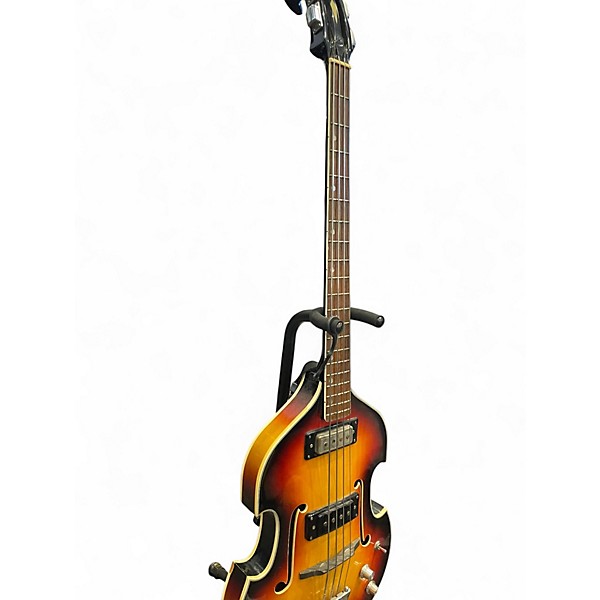Used Univox VIOLIN HOLLOW BODY 2 Color Sunburst Electric Bass Guitar