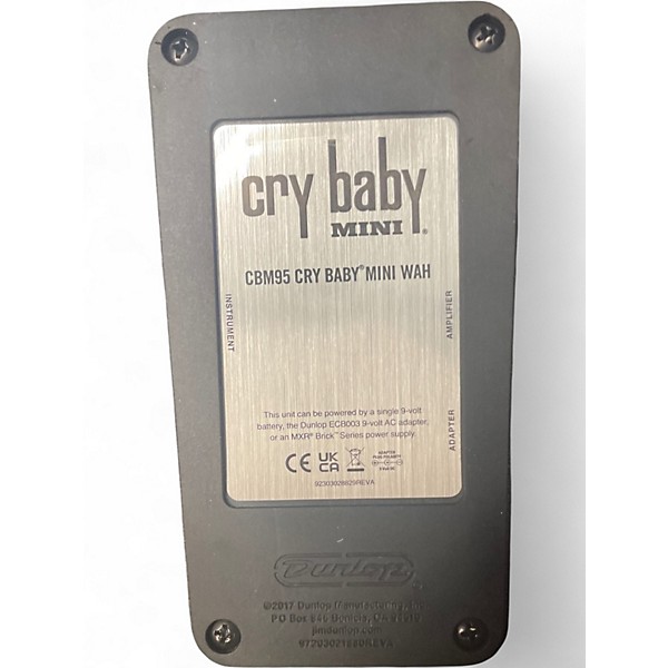 Used Dunlop CRY BABY MINI WAH Effect Pedal