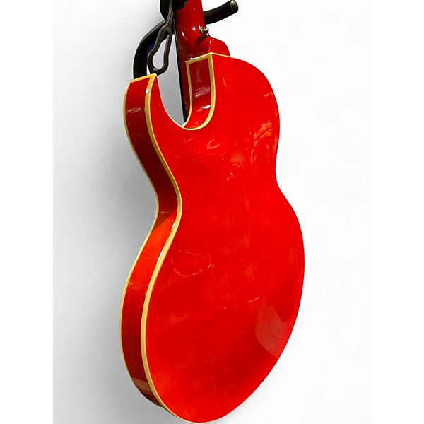 Used The Loar LH302T Cherry Sunburst Hollow Body Electric Guitar