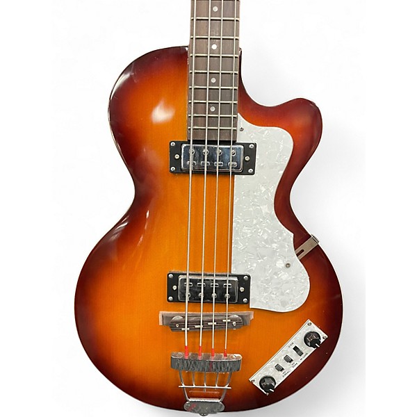 Used Hofner Ignition Series Sunburst Hollow Body Electric Guitar