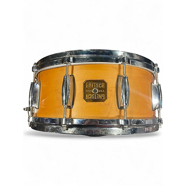 Used Gretsch Drums 5.5X14 USA Custom Natural Drum