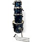 Used TAMA 4 Piece Superstar BLUE SPARKLE Drum Kit thumbnail