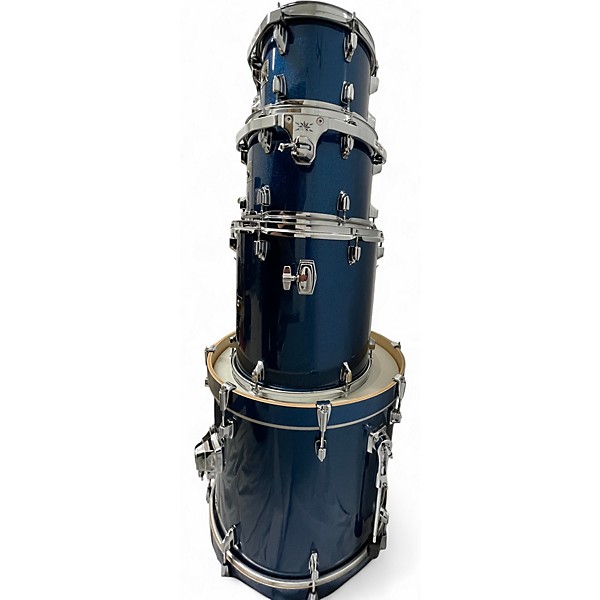Used TAMA 4 Piece Superstar BLUE SPARKLE Drum Kit
