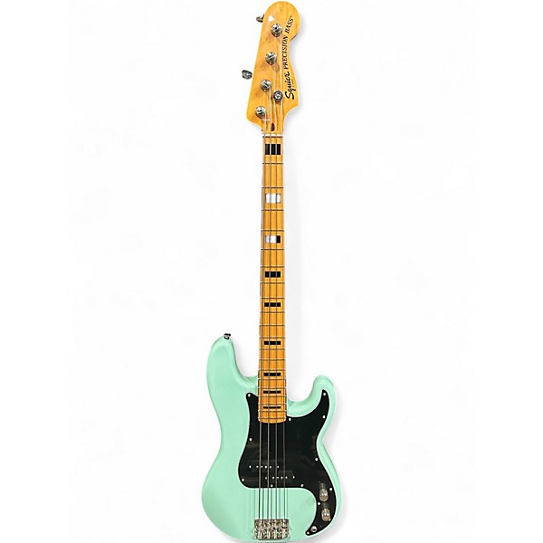 Used Squier Classic Vibe 1960S Precision Bass Surf Green Electric Bass Guitar