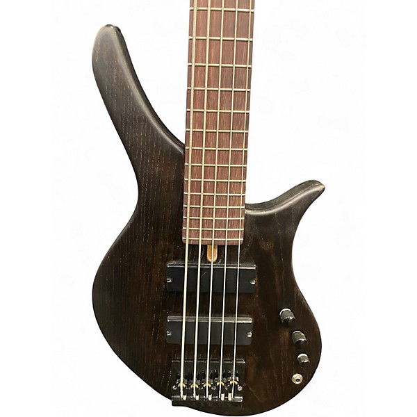 Used Felton Custom 5 Dark Walnut Electric Bass Guitar