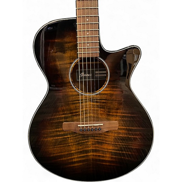 Used Ibanez AEG70-TIH Tiger Burst Acoustic Electric Guitar