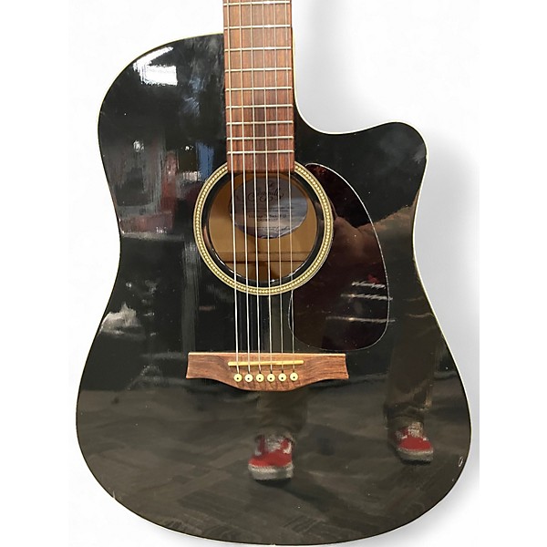 Used Seagull ENTOURAGE CW BLACK Acoustic Electric Guitar