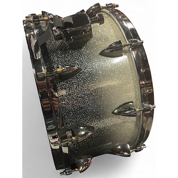 Used Orange County Drum & Percussion 14in 25 ply Metallic Silver Drum