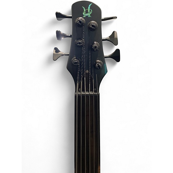 Used Halo Seraphim 6  Trans Blue Electric Bass Guitar