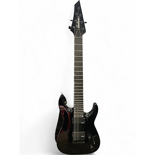 Used 2023 Jackson JS22-7 Dinky 7 String Black Solid Body Electric Guitar