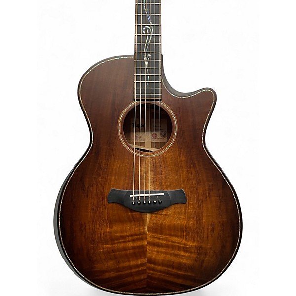 Used Taylor K24CE Builders Edition Natural Acoustic Electric Guitar