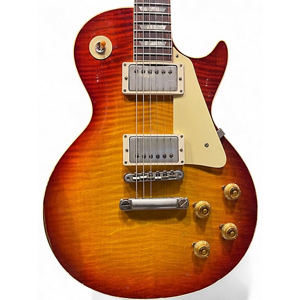 Used Gibson 1959 Tom Murphy Painted Murphy Lab Heavy Aged Les Paul Cherry Burst Solid Body Electric Guitar