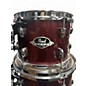 Used Pearl 5 Piece Export Wine Red Drum Kit
